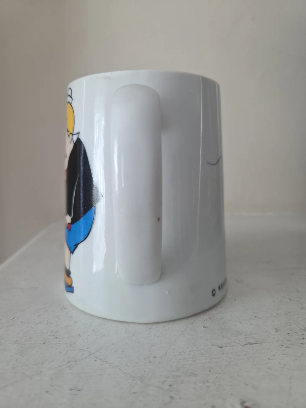 Vintage Schmid Bros Western Publishing Company Little Lulu & Tubby Musical Mug